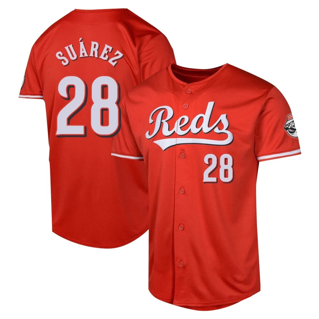 C.Reds #28 Eugenio Su¨¢rez Player Red 2026 City Connect Limited Home Gdoa Stitched Jerseys