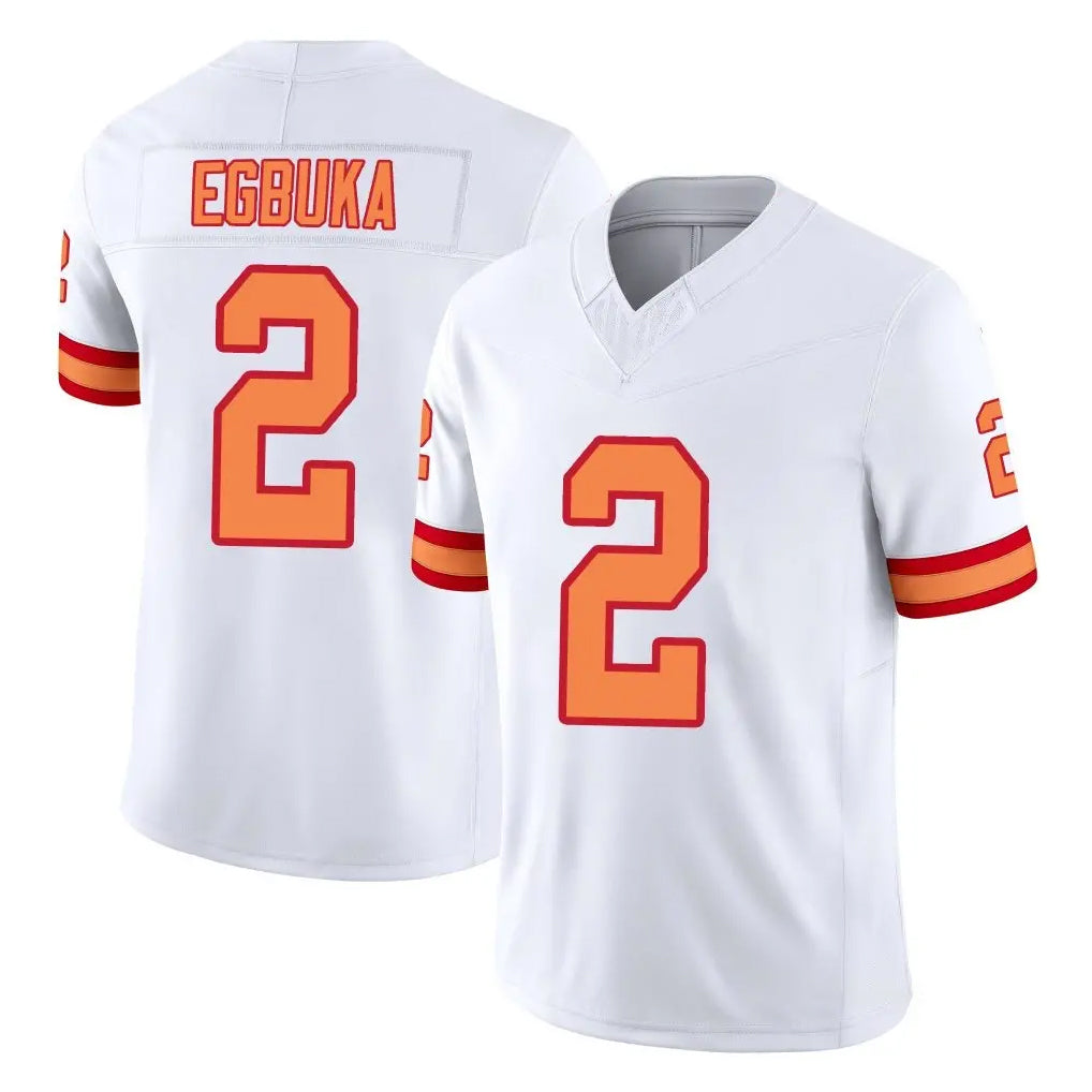 TB.Buccaneers #2 Emeka Egbuka Player White Limited '76 Vapor F.U.S.E. Home Game Gdoa Stitched Jerseys