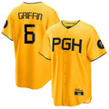 P.Pirates #6 Konnor Griffin Player Gold City Connect Home Game Fdoa Stitched Jerseys