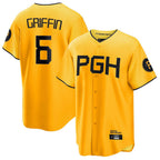P.Pirates #6 Konnor Griffin Player Gold City Connect Home Game Fdoa Stitched Jerseys