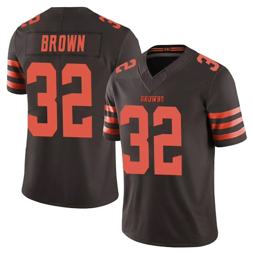 C.Browns #32 Jim Brown Player Brown Limited Vapor F.U.S.E. Alternate Game Gdoa Stitched Jerseys