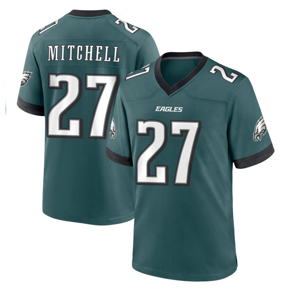 P.Eagles #27 Quinyon Mitchell Player Green Home Game Gdoa Stitched Jerseys