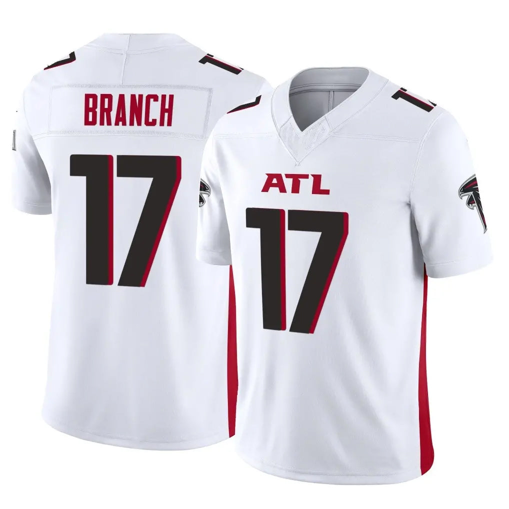 A.Falcons #17 Zachariah Branch Player White Vapor F.U.S.E. Limited Gdoa Stitched Jerseys