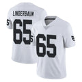 LV.Raiders #65 Tyler Linderbaum Player White Limited Vapor Untouchable Home Game Gdoa Stitched Jerseys