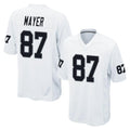 LV.Raiders #87 Michael Mayer Player White Home Game Gdoa Stitched Jerseys