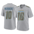 LA.Chargers #10 Justin Herbert Player Gray Atmosphere Fashion Home Game Gdoa Stitched Jerseys
