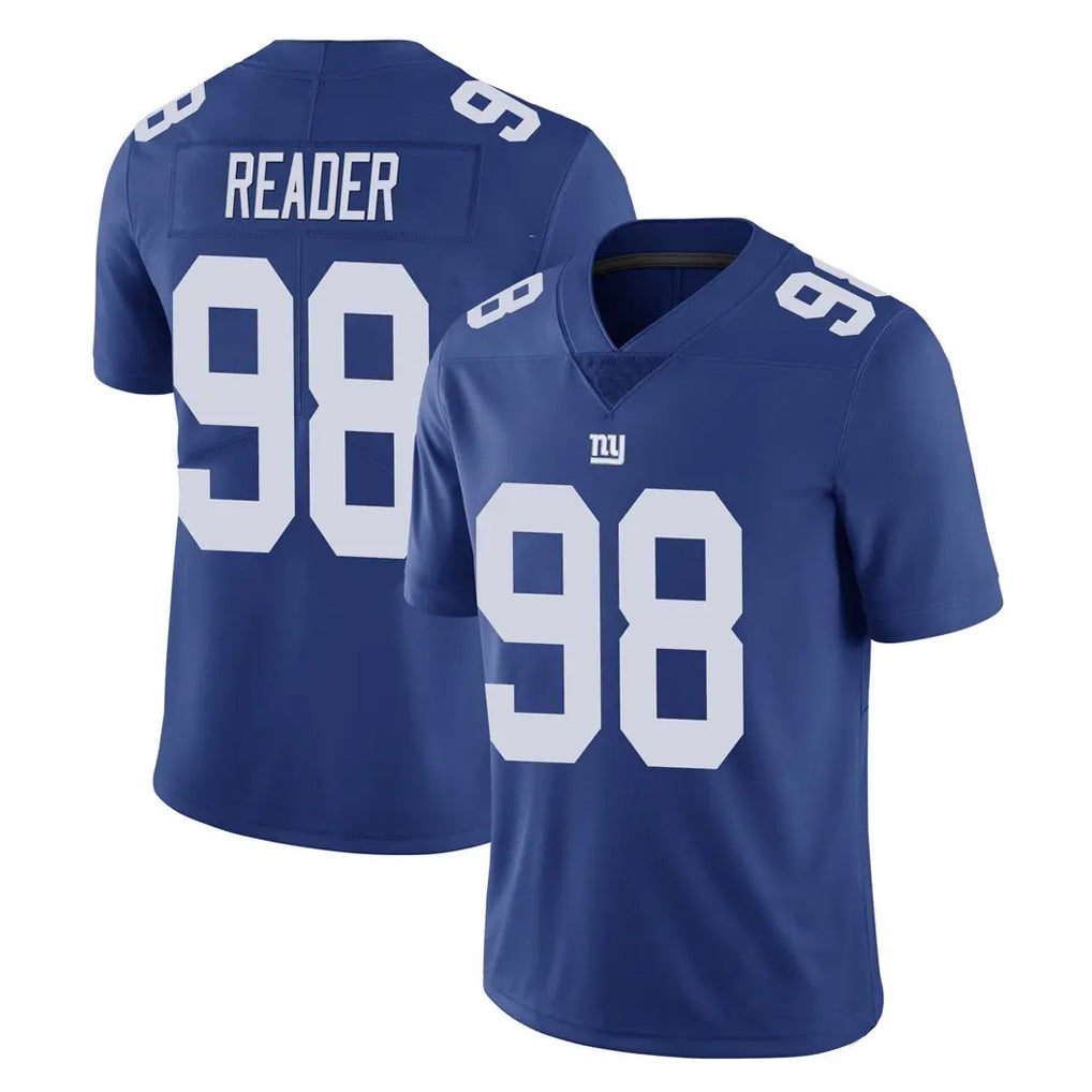 NY.Giants #98 DJ Reader Player Royal Limited Vapor Untouchable Home Game Gdoa Stitched Jerseys