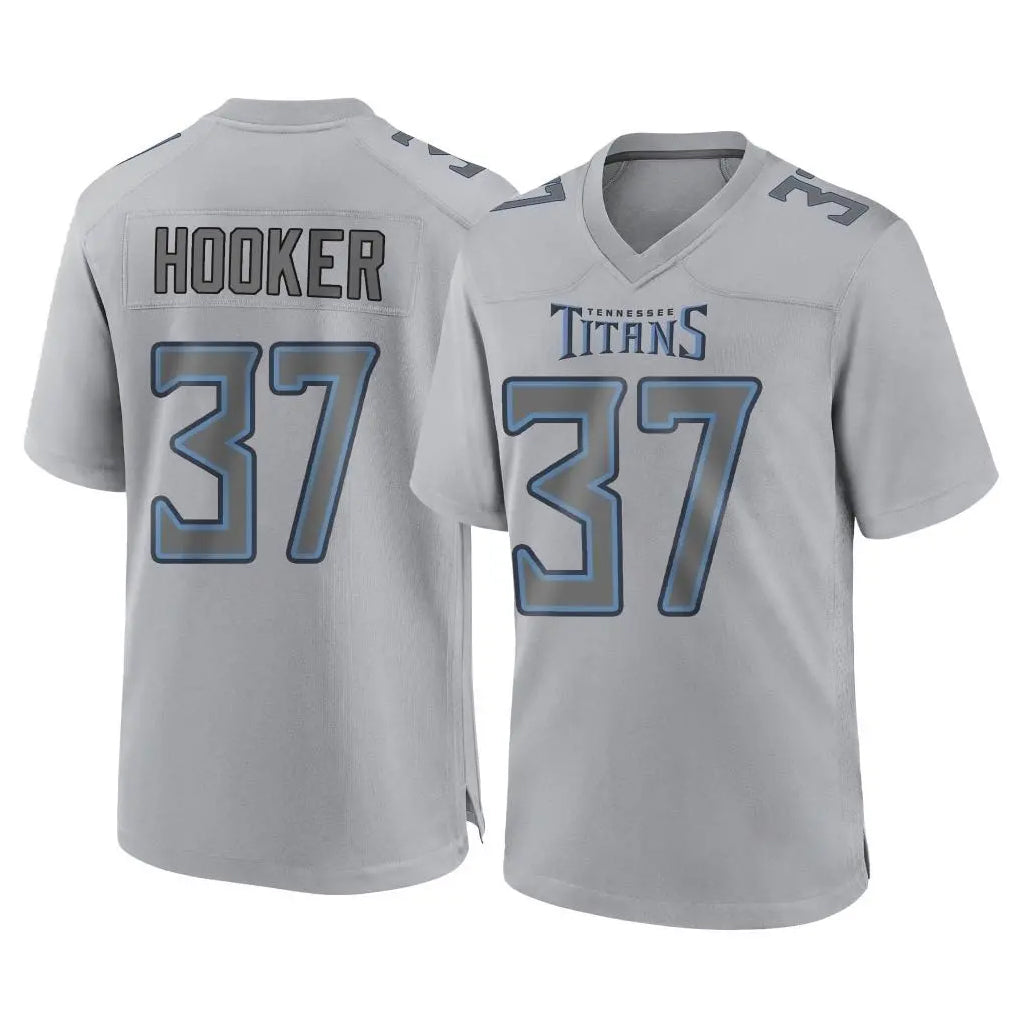 T.Titans #37 Amani Hooker Player Gray Atmosphere Fashion Home Game Gdoa Stitched Jerseys