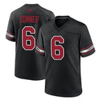 A.Cardinals #6 James Conner Player Black Alternate Game Gdoa Stitched Jerseys
