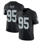 LV.Raiders #95 Kwity Paye Player Black Limited Vapor Untouchable Home Game Stitched Jerseys