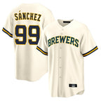 M.Brewers #99 Gary Sanchez Player Cream Home Game Fdoa Stitched Jerseys
