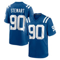 IN.Colts #90 Grover Stewart Player Royal Home Game Gdoa Stitched Jerseys