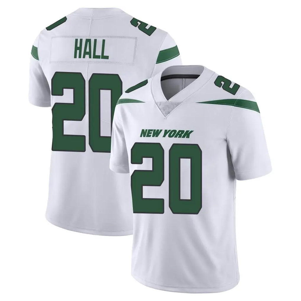 NY.Jets #20 Breece Hall Player White Spotlight Limited Vapor Home Game Gdoa Stitched Jerseys