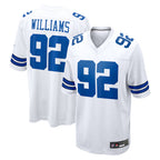 D.Cowboys #92 Quinnen Williams Player White Home Game Gdoa Stitched Jerseys