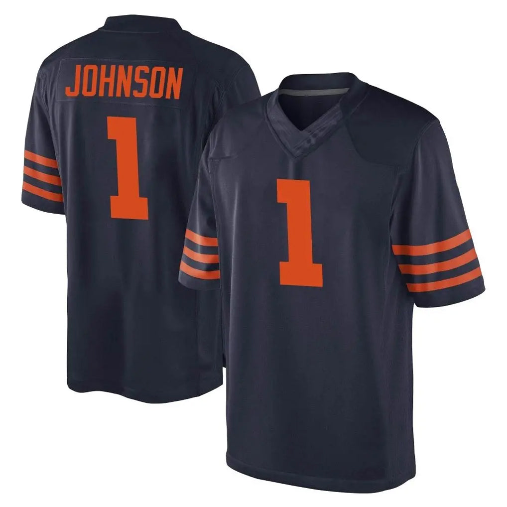 C.Bears #1 Jaylon Johnson Player Navy Blue Alternate Game Gdoa Stitched Jerseys