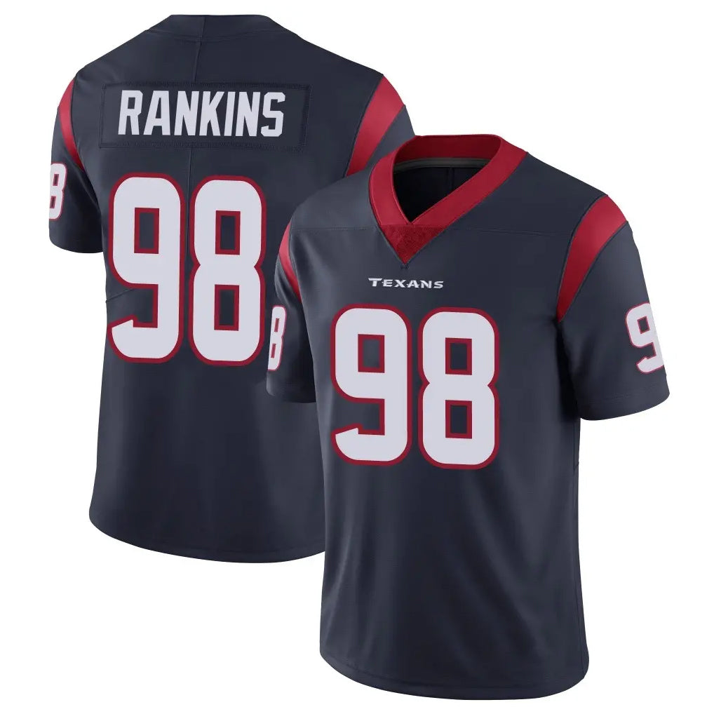 H.Texans #98 Sheldon Rankins Player Navy Limited Vapor Untouchable Home Game Gdoa Stitched Jerseys