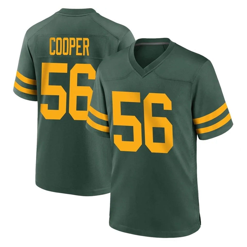 GB.Packers #56 Edgerrin Cooper Player Green Alternate Home Game Gdoa Stitched Jerseys