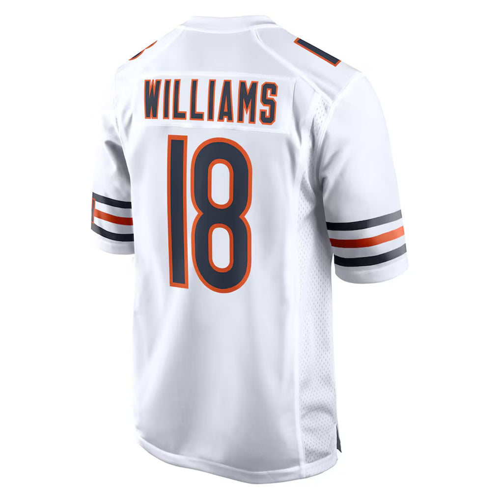 C.Bears #18 Caleb Williams Player White Home Game Gdoa Stitched Jerseys