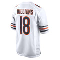 C.Bears #18 Caleb Williams Player White Home Game Gdoa Stitched Jerseys