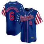B.Orioles #6 Ryan Mountcastle Player Royal Independence Day Vapor Premier Limited Home Game Gdoa Stitched Jerseys