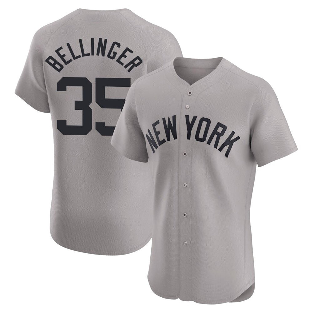 NY.Yankees #35 Cody Bellinger Player Gray Limited Elite Home Fdoa Stitched Jerseys