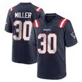 NE.Patriots #30 Jam Miller Player Navy Home Game Gdoa Stitched Jerseys