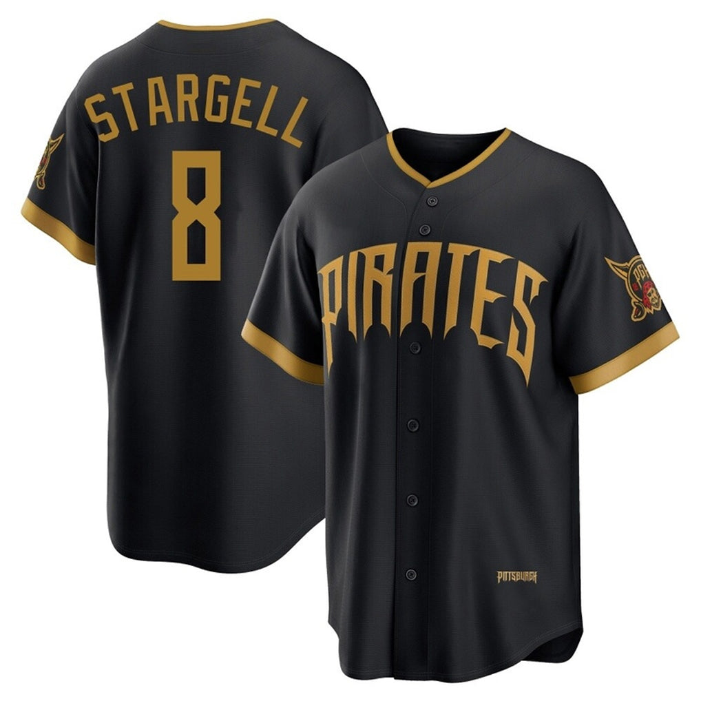 P.Pirates #8 Willie Stargell Player Black 2026 City Connect Home Limited Fdoa Stitched Jerseys