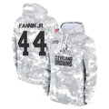 C.Browns #44 Harold Fannin Jr. Player Arctic Camo Salute to Service Hoodies Limited Game Gdoa Stitched Jerseys