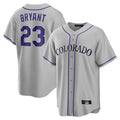 C.Rockies #23 Kris Bryant Player Gray Game Home Gdoa Stitched Jerseys