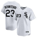 C.White Sox #23 Andrew Benintendi Player White Stripe Limited Home Gdoa Stitched Jerseys