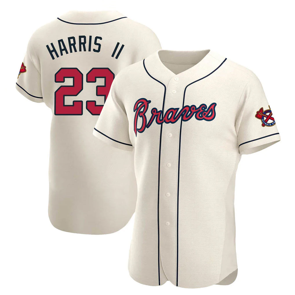 A.Braves #23 Michael Harris II Player Cream Limited Elite Home Game Gdoa Stitched Jerseys