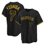 B.Red Sox #7 Masataka Yoshida Player Black Snake Skin City Home Game Gdoa Stitched Jerseys