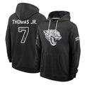 J.Jaguars #7 Brian Thomas Jr. Player 2026 Black Logo Pullover Hoodies Limited Game Gdoa Stitched Jerseys