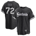 C.White Sox #72 Carlton Fisk Player Black City Connect Home Game Gdoa Stitched Jerseys