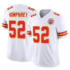 KC.Chiefs #52 Creed Humphrey Player White Limited Vapor F.U.S.E. Home Game Gdoa Stitched Jerseys