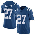 IN.Colts #27 Justin Walley Player Royal Limited Vapor Untouchable Home Game Gdoa Stitched Jerseys