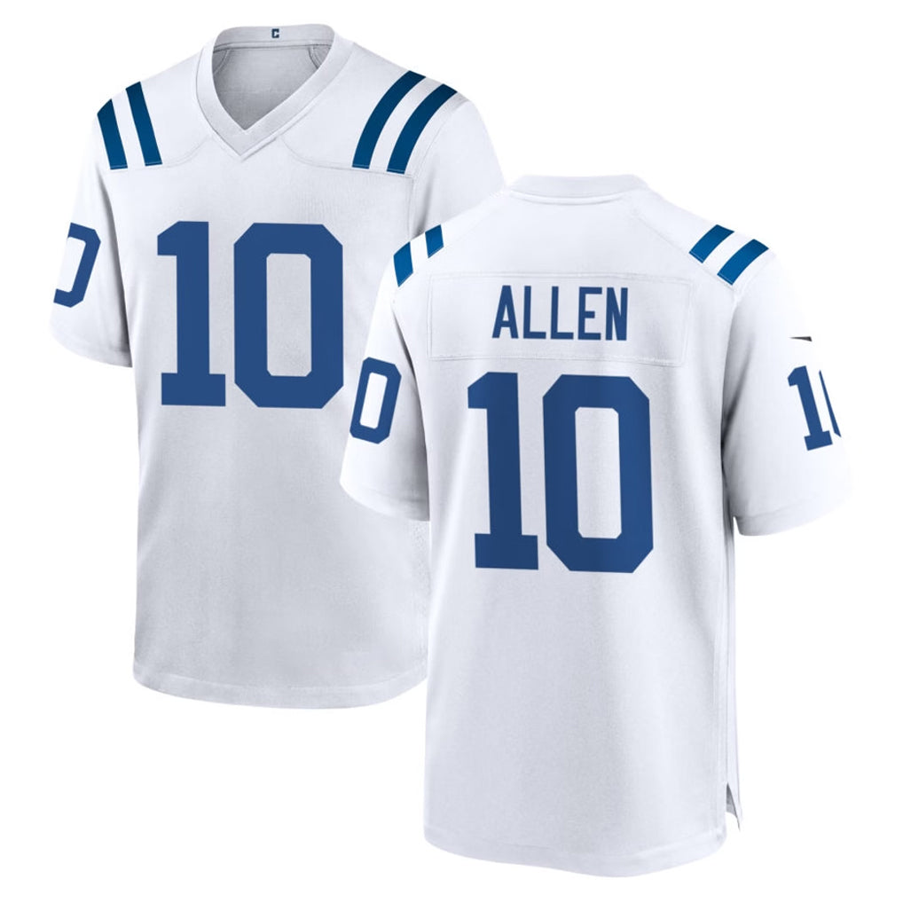 IN.Colts #10 Keenan Allen Player White Home Game Gdoa Stitched Jerseys