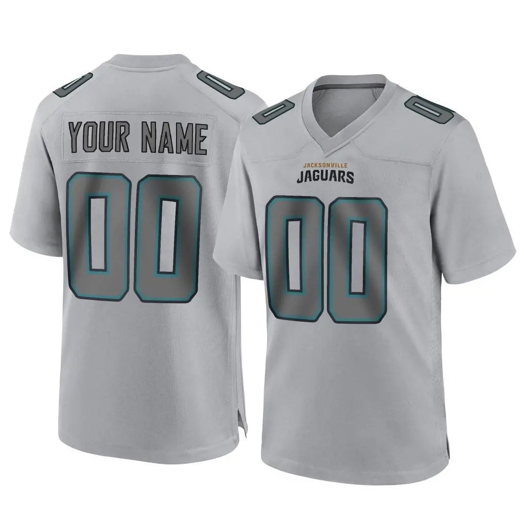 Custom J.Jaguars Gray Atmosphere Fashion Home Game Any Name & Numbers Gdoa Stitched Jerseys