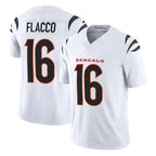 C.Bengals #16 Joe Flacco Player White Vapor F.U.S.E. Limited Home Game Gdoa Stitched Jerseys