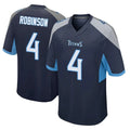 T.Titans #4 Wan'Dale Robinson Player Navy Home Game Gdoa Stitched Jerseys