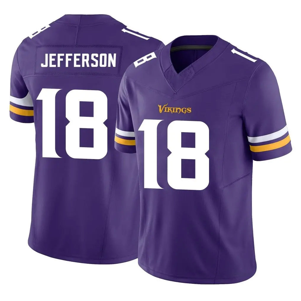 M.Vikings #18 Justin Jefferson Player Purple Limited Vapor F.U.S.E. Home Game Gdoa Stitched Jerseys