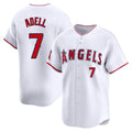 LA.Angels #7 Jo Adell Player White Limited Home Fdoa Stitched Jerseys
