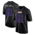 NY.Giants #61 John Michael Schmitz Jr. Player Carbon Fashion Limited Home Game Gdoa Stitched Jerseys