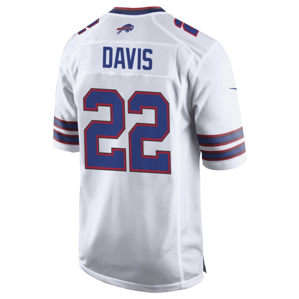 B.Bills #22 Ray Davis Player White Home Game Gdoa Stitched Jerseys
