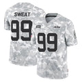 NY.Jets #99 T'Vondre Sweat Player Arctic Camo Salute to Service Limited Game Gdoa Stitched Jerseys