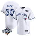T.Blue Jays #30 Alejandro Kirk Player White 2025 World Series Home Limited Fdoa Stitched Jerseys