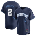 C.Cubs #2 Nico Hoerner Player Navy City Connect Limited Home Gdoa Stitched Jerseys