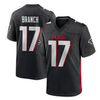 A.Falcons #17 Zachariah Branch Player Black Home Game Gdoa Stitched Jerseys