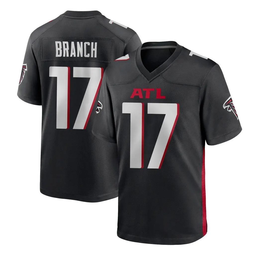 A.Falcons #17 Zachariah Branch Player Black Home Game Gdoa Stitched Jerseys