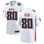 A.Falcons #80 Andre Rison Player White Home Game Gdoa Stitched Jerseys